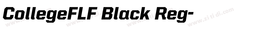 CollegeFLF Black Reg字体转换